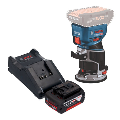 Bosch GKF 18V 8 Professional Akku Kantenfraese 18 V 8 0 mm Brushless 1x Akku 5 0 Ah Ladegeraet 0 - toolbrothers