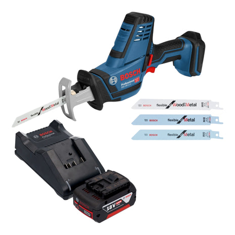 Bosch GSA 18V LI C Professional Akku Reciprosaege Saebelsaege 18 V 1x Akku 5 0 Ah Ladegeraet 0 - toolbrothers