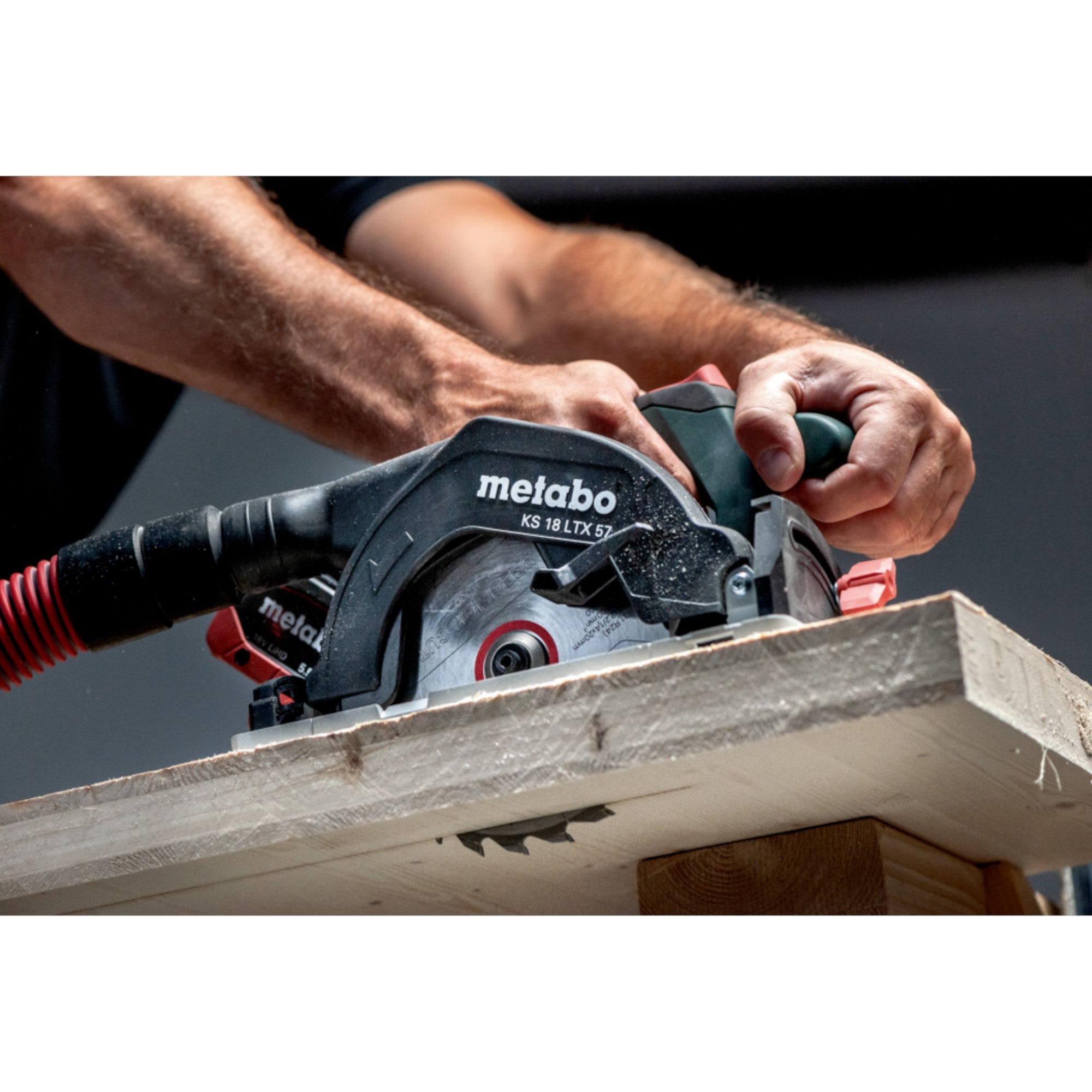 Metabo KS 18 LTX 57 Akku Handkreissaege 18 V 165 mm 1x LiHD Akku 8 0 Ah ohne Ladegeraet 4 - toolbrothers