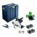 Festool TSC 55 KEB Basic 100Y Limited Edition Akku Tauchsaege 18 36 V 2x 18 V 160 mm Brushless 2x Akku 4 0 Ah Systainer ohne Ladegeraet 0 - toolbrothers