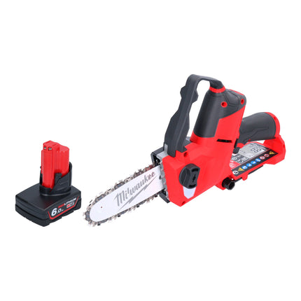Milwaukee M12 FHS 601 Akku Astsaege 12 V 15 cm Brushless 1x Akku 6 0 Ah ohne Ladegeraet 0 - toolbrothers