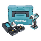 Makita DTD 154 RGJ Akku Schlagschrauber 18 V 175 Nm 1 4 Brushless 2x Akku 6 0 Ah Ladegeraet Makpac 0 - toolbrothers