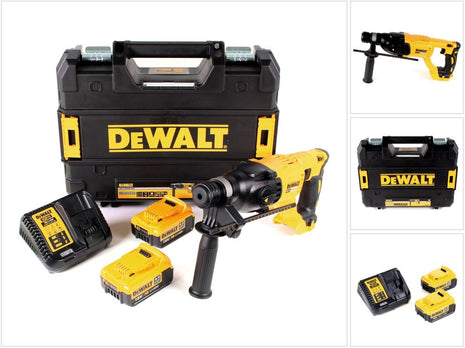 DeWalt DCH 133 M2 Akku Kombihammer 18V 2,6J SDS plus Brushless + 2x Akku 4,0Ah + Ladegerät + TSTAK - Toolbrothers