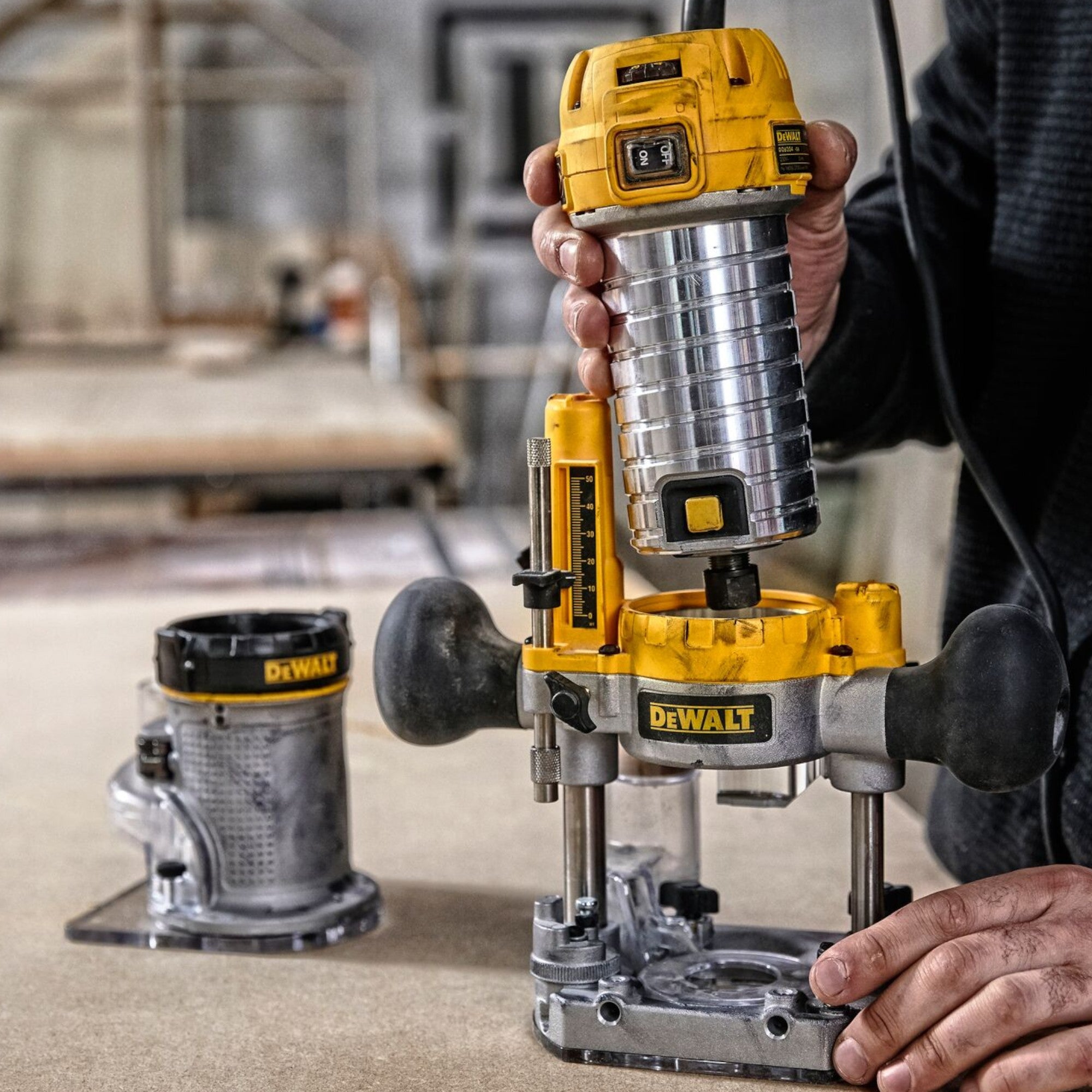 DeWalt D 26204 K Mulitfunktionsfraese 900 Watt 8 mm Koffer 4 - toolbrothers