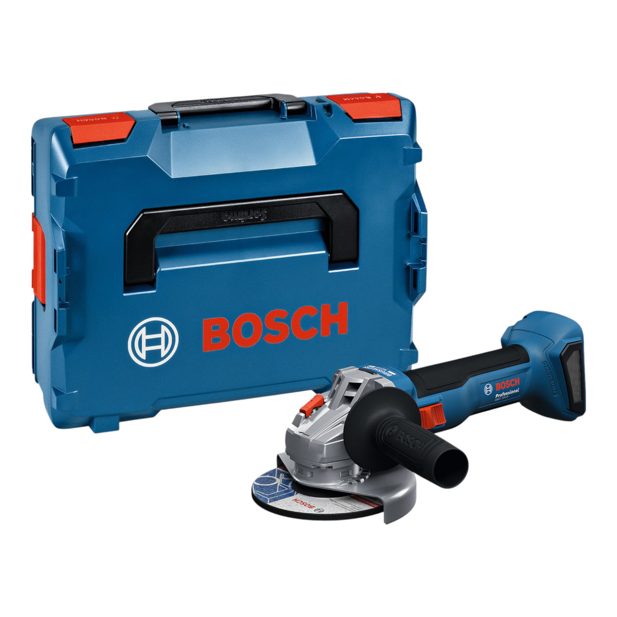Bosch GWS 18V-8 Professional Smerigliatrice angolare a batteria 18 V 125 mm Brushless ( 06019N9001 ) + L Boxx - senza batteria, senza caricabatteria