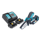 Makita DUC 101 SA201 Akku Astsaege 18 V 10 cm Brushless 2x Akku 2 0 Ah Ladegeraet 0 - toolbrothers