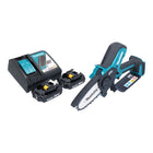 Makita DUC 101 RA201 Akku Astsaege 18 V 10 cm Brushless 2x Akku 2 0 Ah Ladegeraet 0 - toolbrothers
