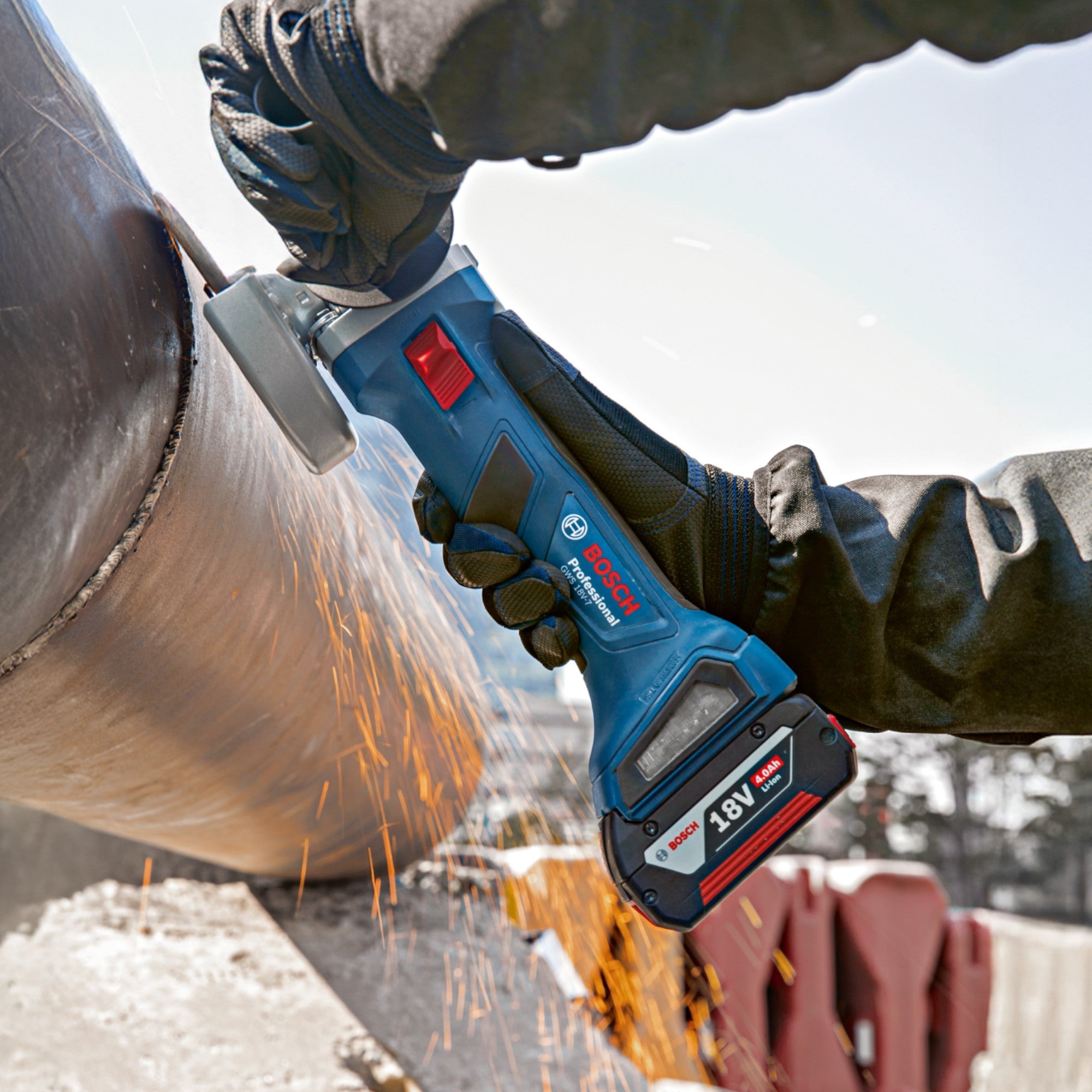 Bosch GWS 18V 7 Professional Akku Winkelschleifer 18 V 115 mm Brushless 1x ProCORE Akku 5 5 Ah ohne Ladegeraet 4 - toolbrothers
