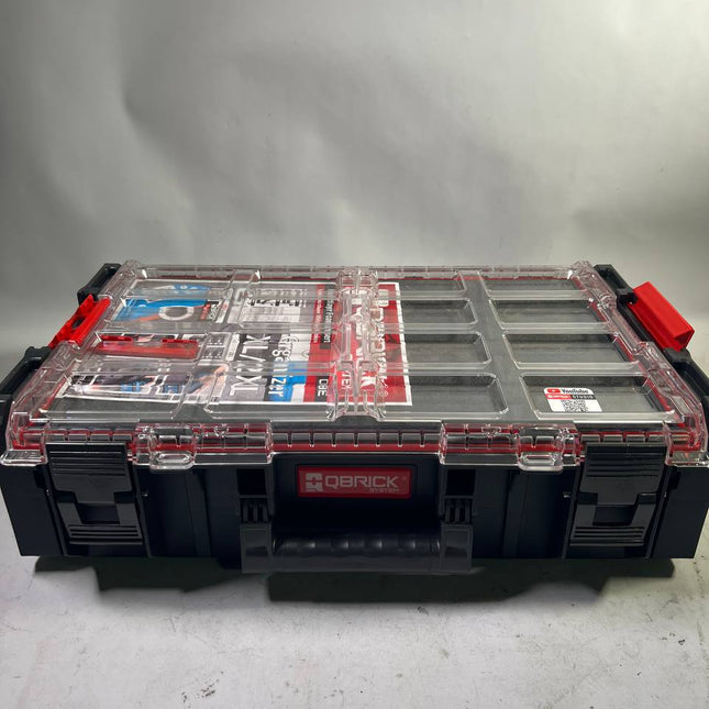 Qbrick System ONE Organizer 2XL 2 0 MFI stapelbar 582 x 387 x 172 mm 19 5 l IP66 mit Schaumstoffeinlage Beschaedigt 1 - toolbrothers