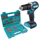 Makita DHP 487 Z Akku Schlagbohrschrauber 18 V 40 Nm Brushless 102 tlg Bit Bohrer Set ohne Akku ohne Ladegeraet 0 - toolbrothers