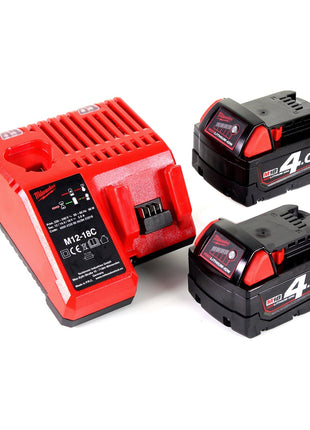 Milwaukee M18 ONEPD-402C Li-Ion Akku Schlagbohrschrauber mit innovativer One Key Bluetooth Funktion + 2x B4 4,0 Ah Akku + Ladegerät - Toolbrothers