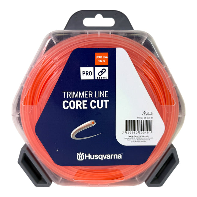 Husqvarna Core Cut Trimmerfaden 3 0 mm x 56 m Laenge Orange 597669231  0 - toolbrothers