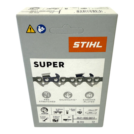 Stihl 5x 3 8 Rapid Super 3 RS3 Saegekette 50 cm 3 8 1 6 mm 72 TG 5 Stueck 5x 36260000072  1 - toolbrothers