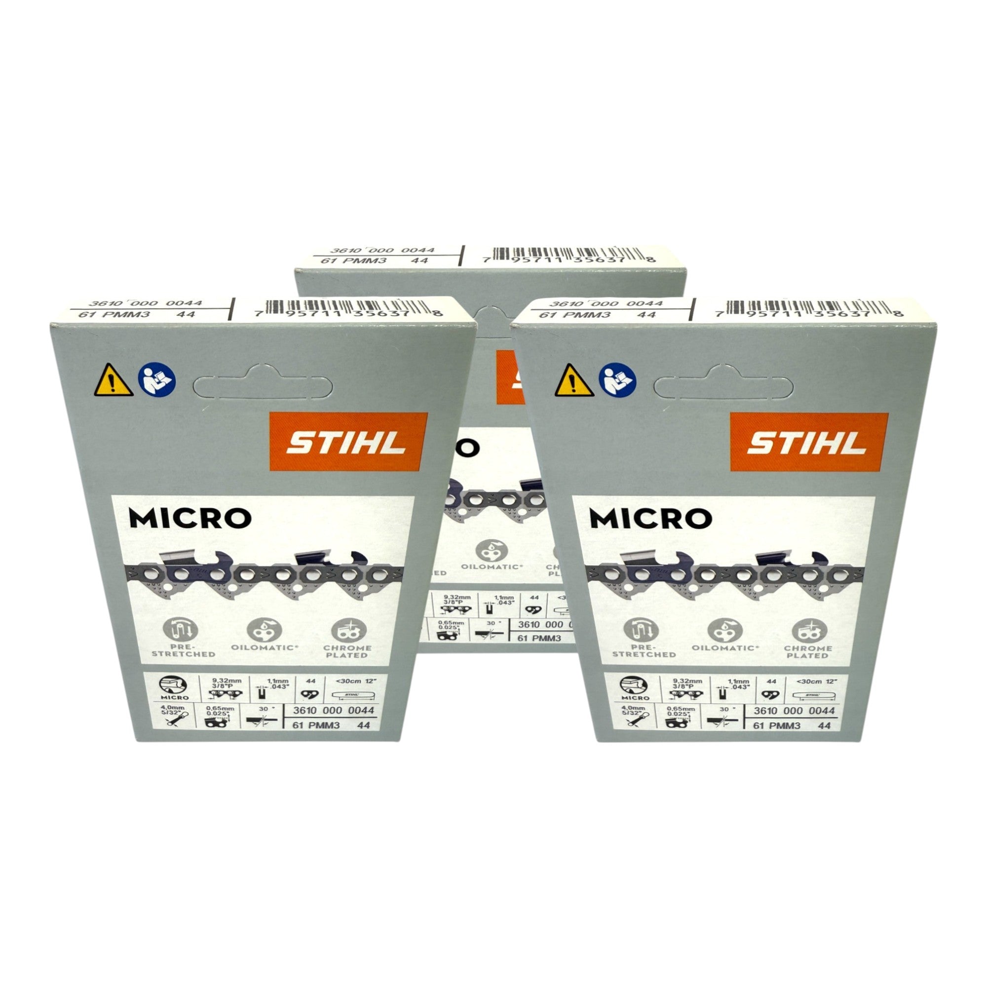 STIHL Picco Micro Mini 3 Saegekette 30 cm 3 8 P 1 1 mm 44 TG 3 Stk 3x 36100000044  0 - toolbrothers