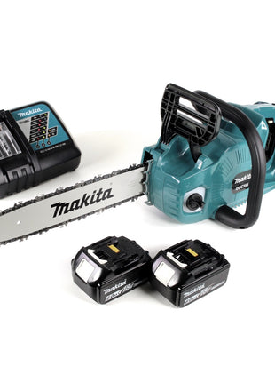 Makita DUC 355 RG2 Akku Kettensäge 36V ( 2x18V ) Brushless 35 cm + 2x 6,0 Ah Akku + Ladegerät - Toolbrothers