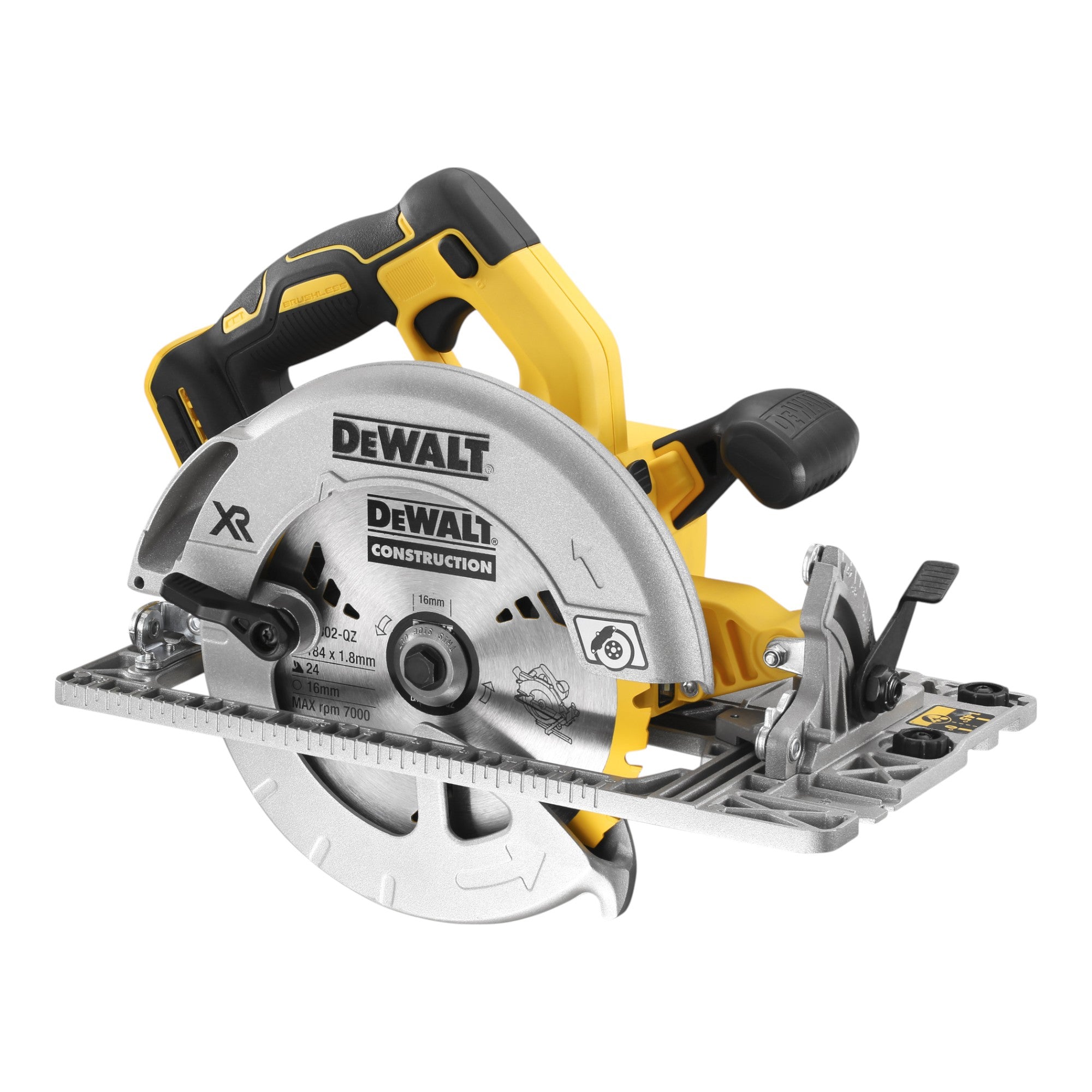 DeWalt DCS 572 H2 Akku Handkreissaege 18 V 184 mm Brushless 2x Powerstack Akku 5 0 Ah Ladegeraet 1 - toolbrothers