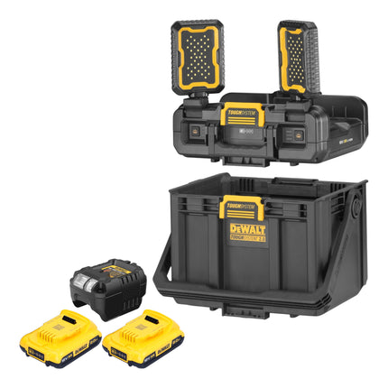 DeWalt DWST08061 1 Werkzeugbox mit integrierten Leuchten 395 x 352 x 255 mm ToughSystem 2 0 2x Akku 2 0 Ah Ladegeraet 0 - toolbrothers