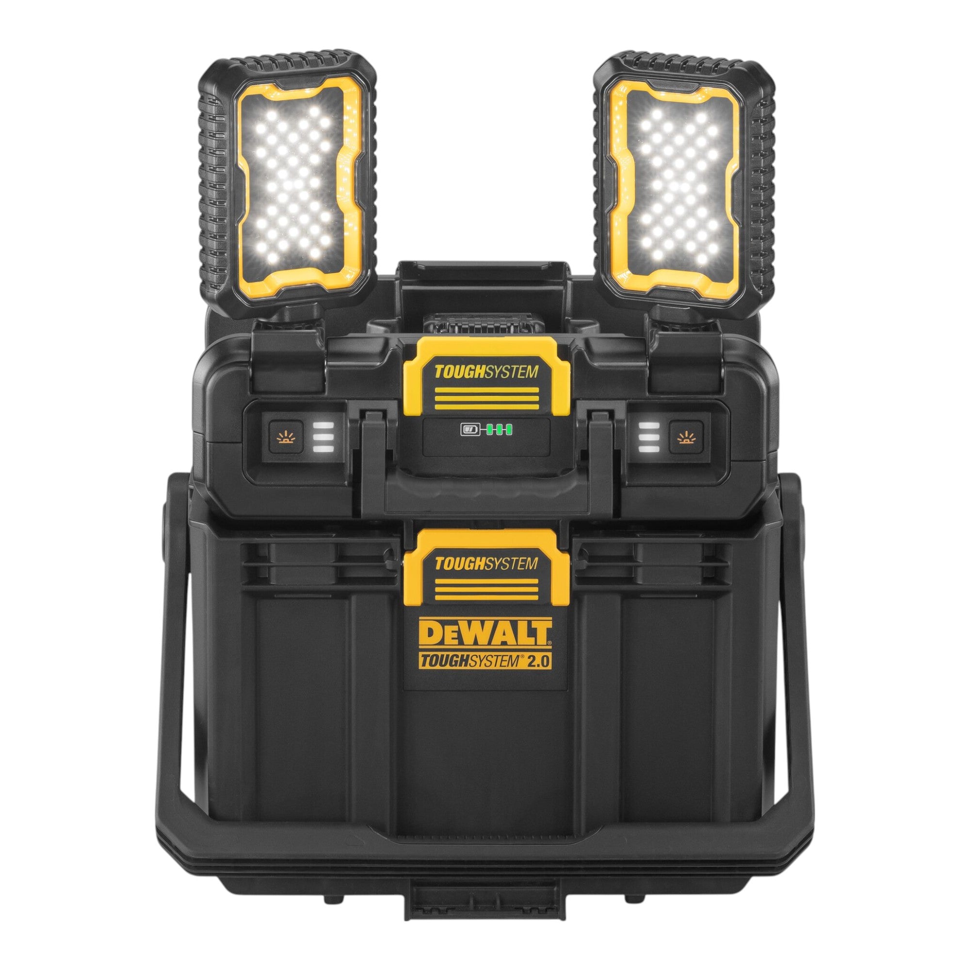 DeWalt DWST08061 1 Werkzeugbox mit integrierten Leuchten 395 x 352 x 255 mm ToughSystem 2 0 2x Akku 2 0 Ah Ladegeraet 4 - toolbrothers