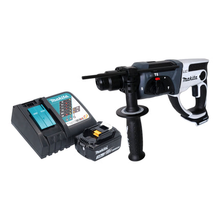 Makita DHR 202 RF1W Akku Bohrhammer 18 V 20 mm 2 0 J weiss 1x Akku 3 0 Ah Ladegeraet 0 - toolbrothers