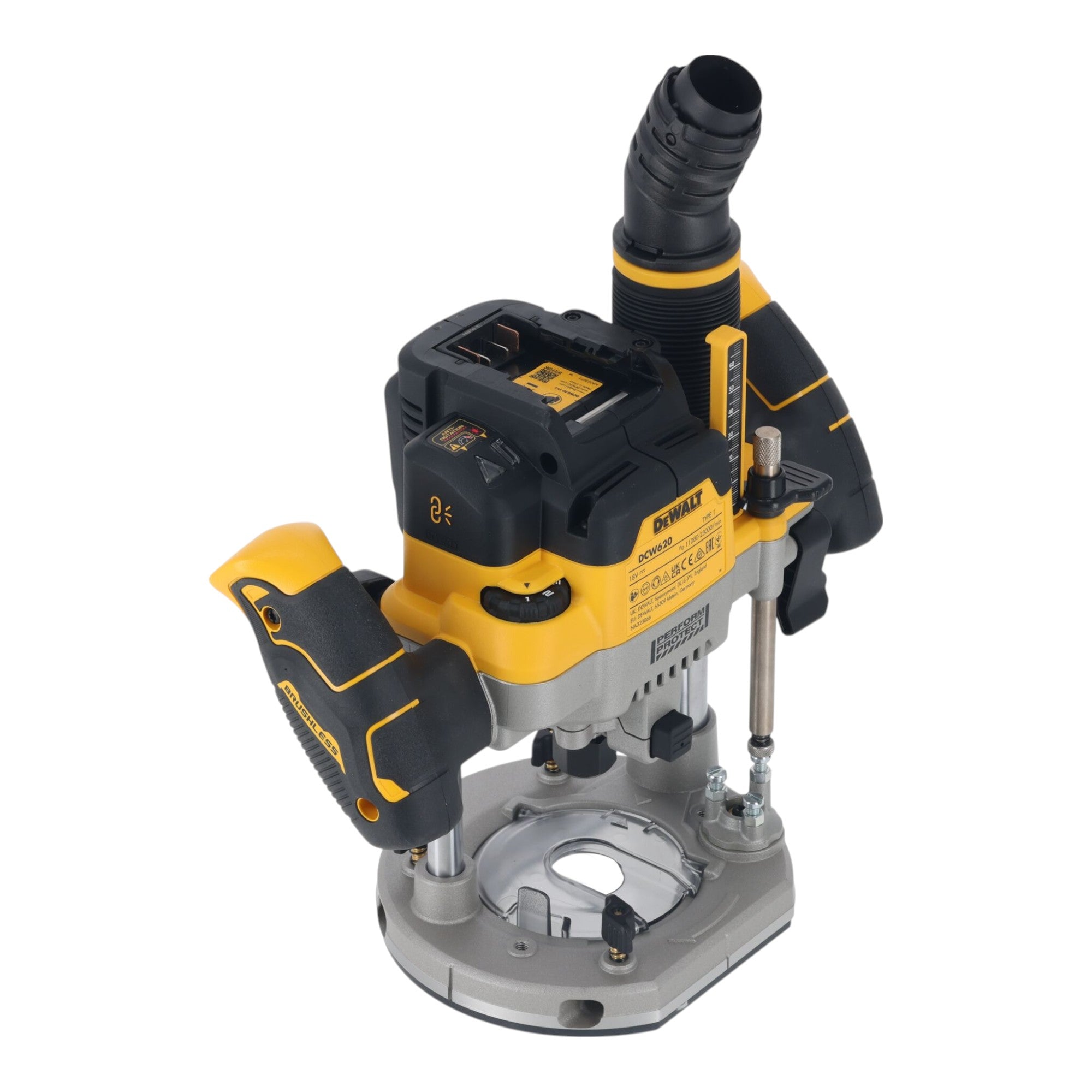 DeWalt DCW 620 M1T Akku Oberfraese 18 V 12 mm Brushless 1x Akku 4 0 Ah Ladegeraet TSTAK 1 - toolbrothers