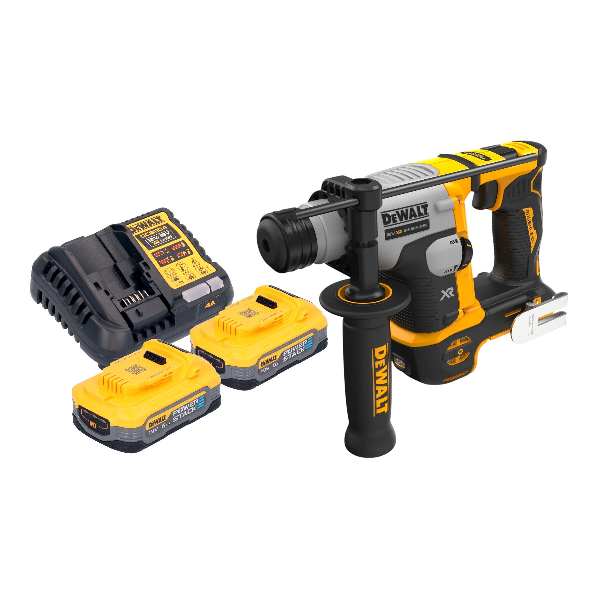 DeWalt DCH 172 H2 Akku Bohrhammer 18 V 1 4 J SDS plus Brushless 2x Powerstack Akku 5 0 Ah Ladegeraet 0 - toolbrothers