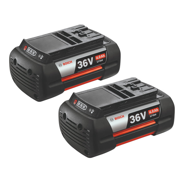 Bosch 2x GBA 36V 4 0Ah Akkupack Li Ion 36 V 4 0 Ah 2x F016800346 mit Ladestandsanzeige 0 - toolbrothers