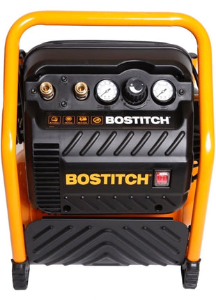 Bostitch RC10SQ-E Baustellen Kompressor 9,4 Liter / 1,5 PS / 13,78 Bar / 230 V extrem leise + CPACK30 Druckluftschlauch 30 m mit Aufwickler Haspel - Toolbrothers