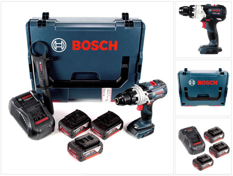 Bosch GSB 18V-85 C Akku Schlagbohrschrauber 18V 85Nm 1/2" Brushless + 3x Akku 5,0Ah + Ladegerät + L-Boxx - Toolbrothers