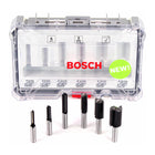 Bosch Nutfräser Set 8 mm 6 tlg. + Koffer ( 2607017466 ) für Oberfräse - Toolbrothers