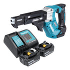Makita DFR 552 SF Akku Magazinschrauber 18 V 25 55 mm Brushless 2x Akku 3 0 Ah Ladegeraet 0 - toolbrothers