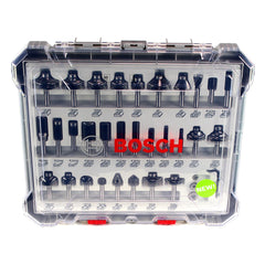 Bosch Mixed Fräser Set 8 mm 30 tlg. + Koffer ( 2607017475 ) für Oberfräsen mit Rundschaft - Toolbrothers