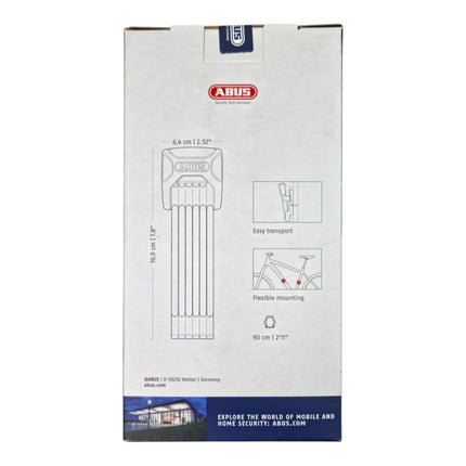 ABUS BORDO 6000K 90 Faltschloss 90 cm Laenge mit Halter 2 - toolbrothers