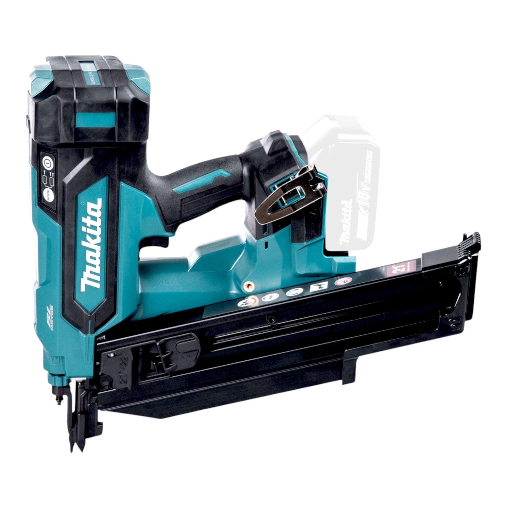 Makita DBN 901 RT1K Akku Nagler 18 V 50 90 mm Brushless 1x Akku 5 0 Ah Ladegeraet Koffer 1 - toolbrothers