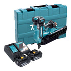 Makita DBN 901 RTE Akku Nagler 18 V 50 90 mm Brushless 2x Akku 5 0 Ah Ladegeraet Koffer 0 - toolbrothers