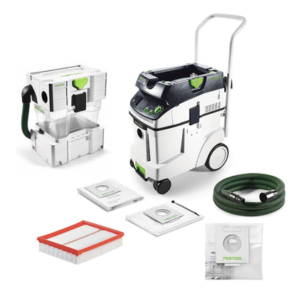 Festool CTL 48 E AC CLEANTEC Absaugmobil 48l Staubkl. L ( 574974 ) + Extra Zubehör mit Vorabscheider - Toolbrothers