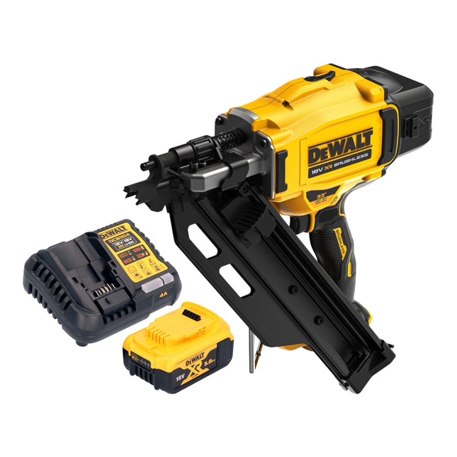 DeWalt DCN 930 P1 Akku Nagler 18 V 50 90 mm Brushless 1x Akku 5 0 Ah Ladegeraet 0 - toolbrothers