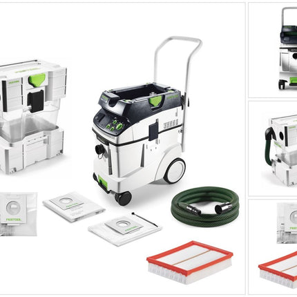 Festool CTM 48 E AC CLEANTEC Absaugmobil 48l Staubkl. M ( 574991 ) + Vorabscheider + Zubehör - Toolbrothers
