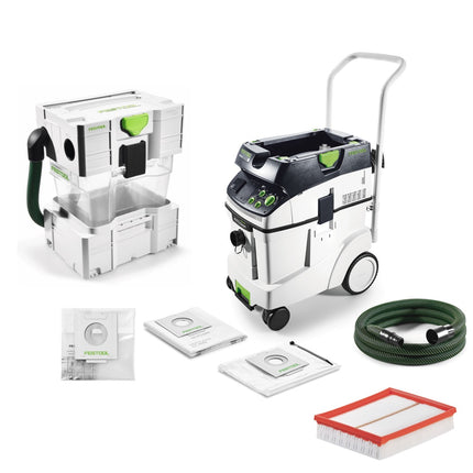 Festool CTM 48 E AC CLEANTEC Absaugmobil 48l Staubkl. M ( 574991 ) + Vorabscheider + Zubehör - Toolbrothers