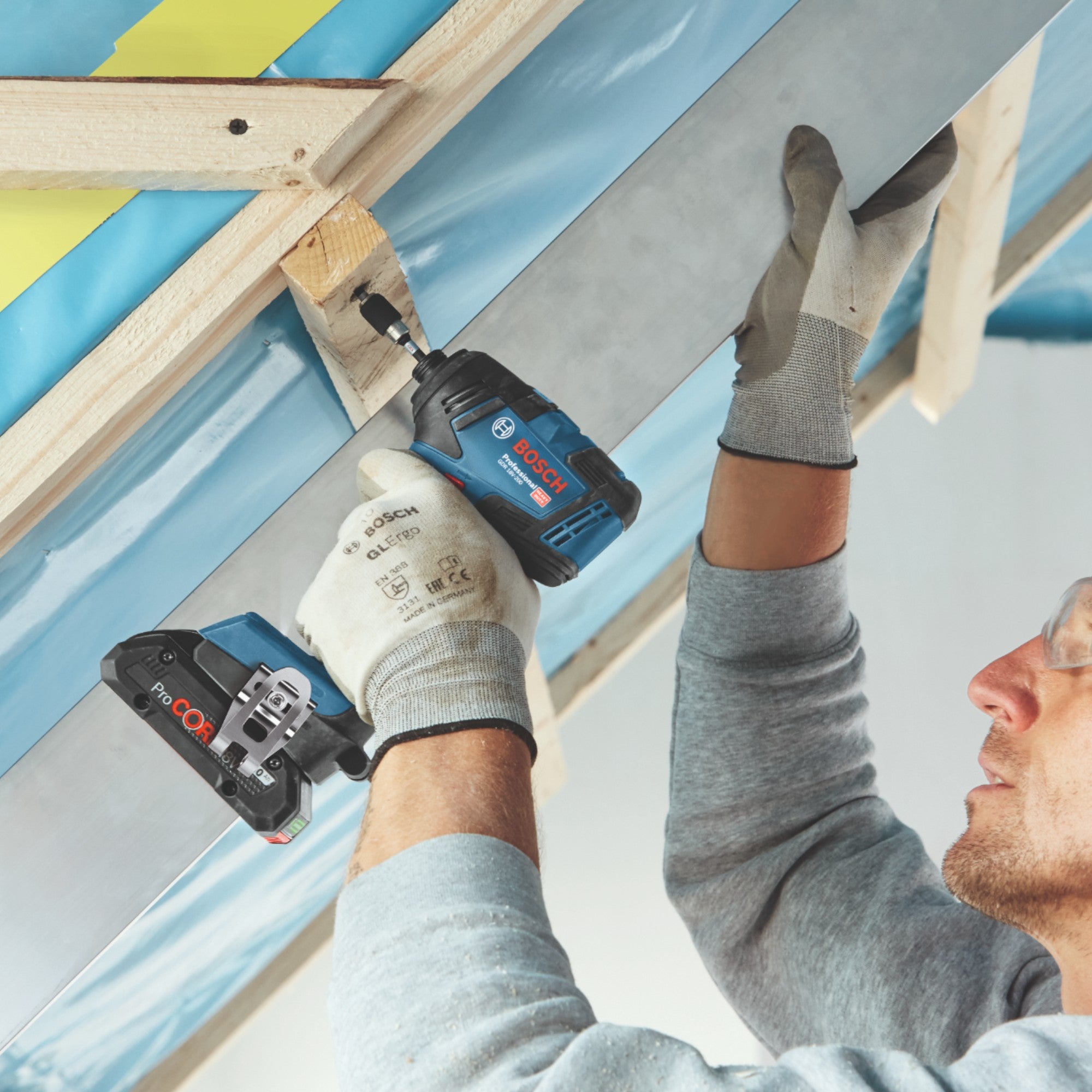 Bosch GDR 18V 200 Professional Akku Drehschlagschrauber 18 V 200 Nm Brushless 2x Akku 5 0 Ah Ladegeraet 4 - toolbrothers