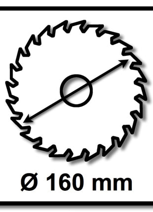 Festool Feinzahn Kreissägeblatt HW 160 x 20 x 2,2 mm W48 160 mm 48 Zähne ( 5 x 491952 ) - Toolbrothers