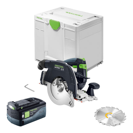 Festool HKC 55 KEB Basic Akku Handkreissaege 18 V 160 mm Brushless 1x Akku 5 0 Ah Systainer ohne Ladegeraet 0 - toolbrothers