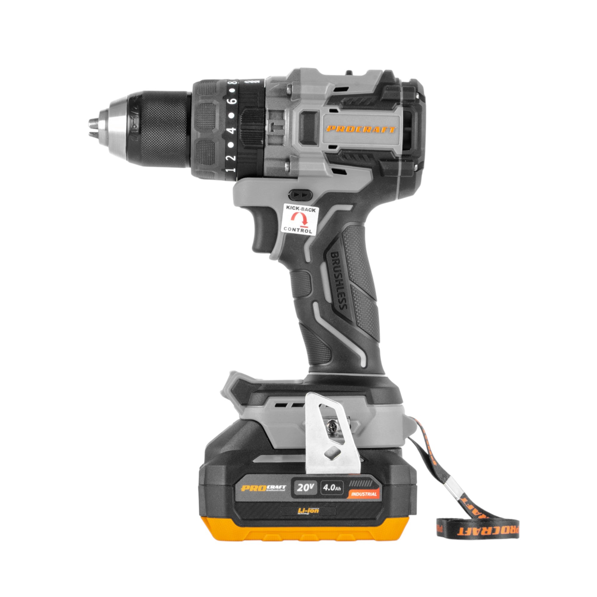 Procraft Industrial CD20B 1b Akku Schlagbohrschrauber 20 V 150 Nm Brushless 1x Akku 4 0 Ah Ladegeraet Koffer 2 - toolbrothers
