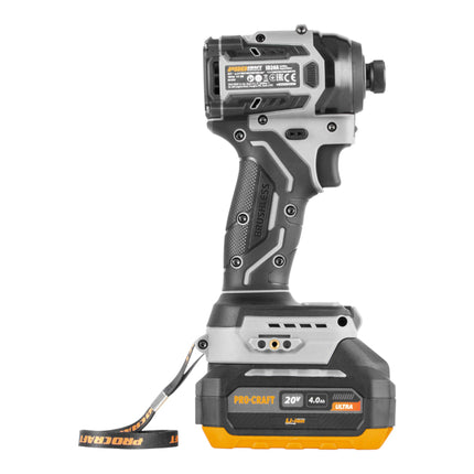 Procraft Industrial ID20A 1b Akku Schlagschrauber 20 V 180 Nm 1 4 1x Akku 4 0 Ah Ladegeraet Koffer 3 - toolbrothers