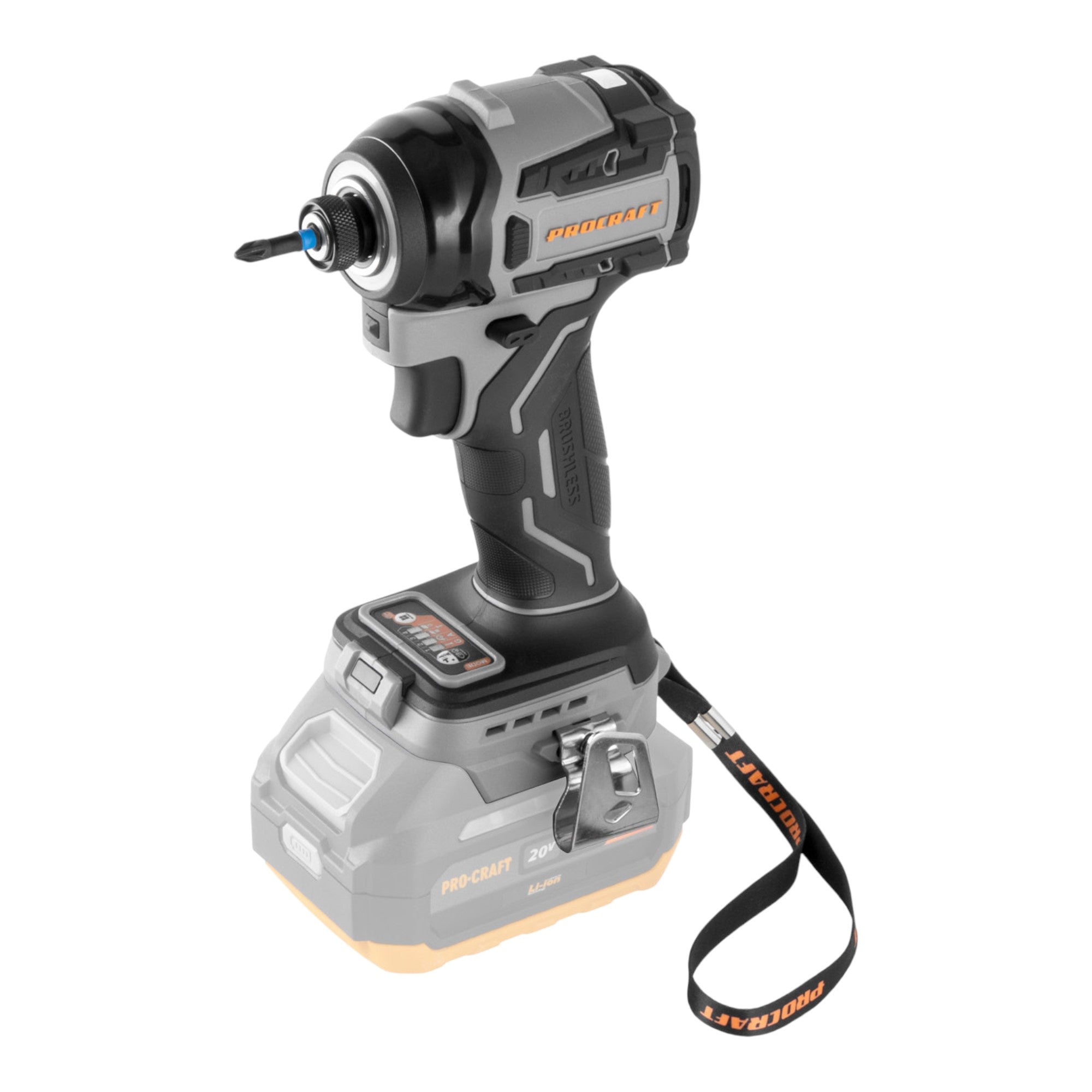 Procraft Industrial ID20Abb Akku Schlagschrauber 20 V 180 Nm 1 4 Solo ohne Akku ohne Ladegeraet 2 - toolbrothers