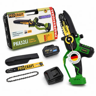 Procraft PKA32Li Akku Kettensaege 20 V 203 mm Brushless 1x Akku 4 0 Ah Ladegeraet Koffer 0 - toolbrothers