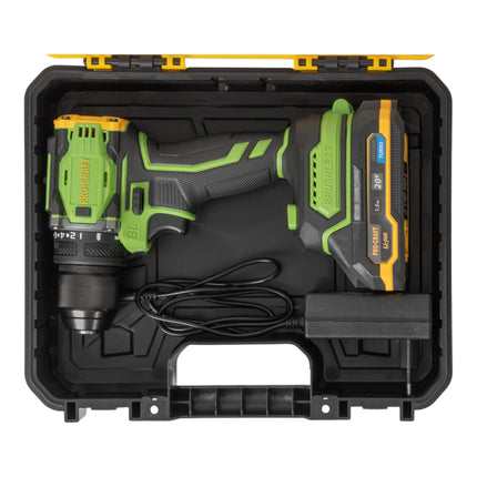 Procraft PA18Pro Akku Schrauber 20 V 30 Nm Brushless 1x Akku 1 5 Ah Ladegeraet Koffer 3 - toolbrothers