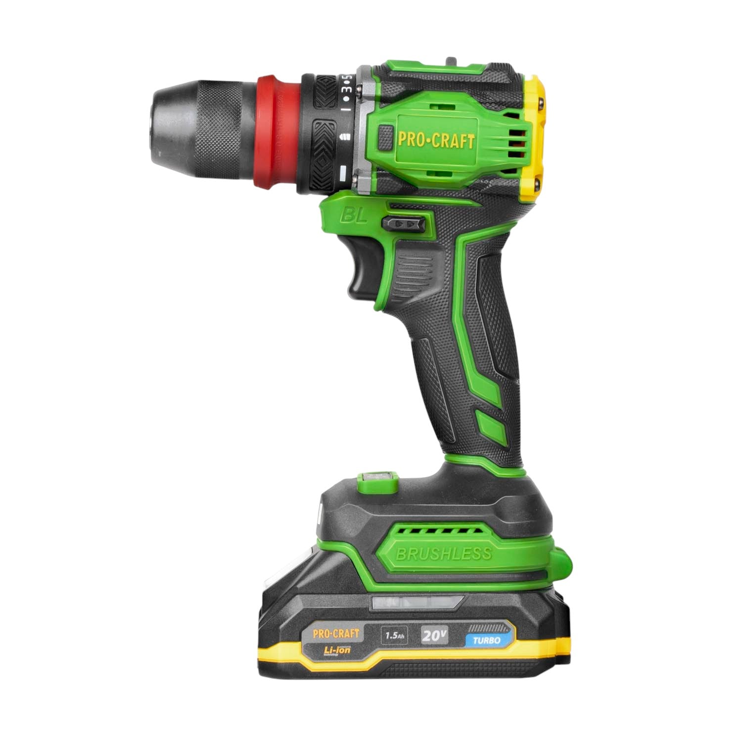 Procraft PA18ProDFR Akku Bohrschrauber 20 V 30 Nm Brushless 1x Akku 1 5 Ah Ladegeraet Koffer 4 - toolbrothers