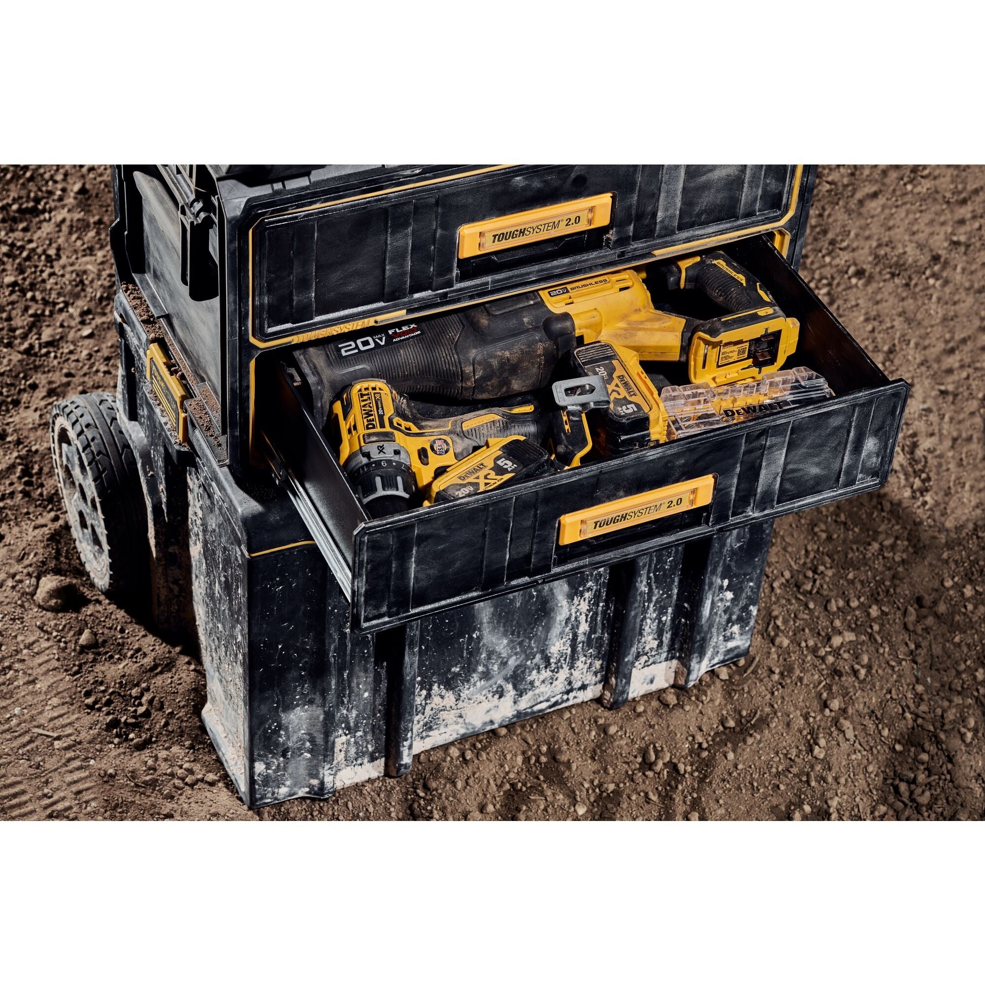 DeWalt DWST83529 1 ToughSystem 2 0 Schubladeneinheit mit 2 Schubladen 330 x 535 x 305 mm stapelbar 4 - toolbrothers