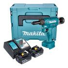 Makita DRV 150 RGJ Akku Blindnietsetzgeraet 18 V 10 kN 2 4 4 8 mm Brushless 2x Akku 6 0 Ah Ladegeraet Makpac 0 - toolbrothers