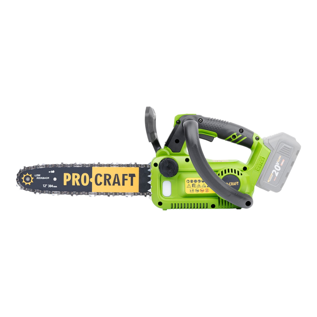 Motosega a batteria Procraft PKA42Libb 20 V 304 mm Brushless + 2 batterie 2,0 Ah + caricabatterie